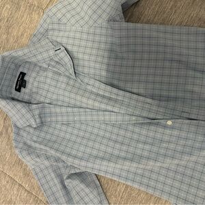 Mizzen+Main Light Blue Plaid Shirt